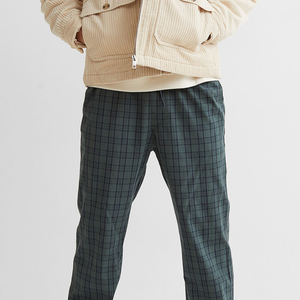 High Quality <b>Men's</b> Stylish Lightweight <b>Flannel</b> One-Piece <b>Pajama</b> Pants Casual Indoor Outdoor Loungewear Straight Canvas Bottom - Product Image 2
