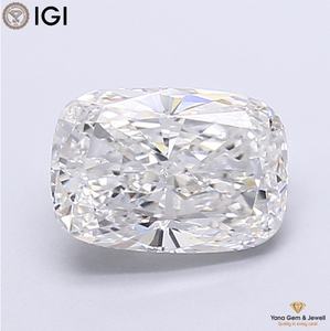 เพชร CVD ขนาด 2.50 กะรัต รูปทรงคุชชั่น พร้อมใบรับรอง IGI สี F ความสะอาด VS1 สำหรับงานประดับตกแต่งระดับพรีเมียม - Product Image 1