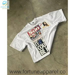 OEM 200g Custom Printed Burgundy 100% Cotton Eco-Friendly Quick Dry Oversized Long Sleeve Men's T-Shirts - Product Image 4