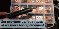 Kit de 450 rondelles en laiton pour injecteur, assortiment universel d'outils manuels pour extracteur de rondelles