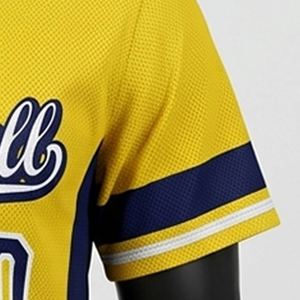 High Performance Baseball Jersey Moisture Wicking Custom Baseball Jersey Embroidered Logo Team Sportswear Bulk - Product Image 4
