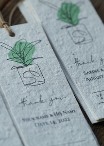 Luxury Handmade Recycled Paper Hang Tags 2 X 4 Inches Eco-Friendly Wedding Party Paper Hang Tags for Clothing Jewelry Tags 2026 - Product Image 1