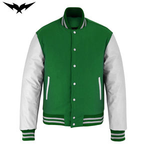 Veste d'hiver coupe-vent de haute qualité personnalisée, veste de baseball avec patch brodé, veste varsity pour hommes, logo personnalisé - Product Image 1