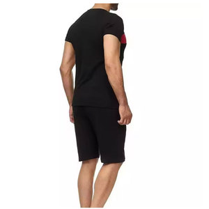 2026 100% Cotton Breathable Men's Summer Casual Two-Piece Shirt Shorts <b>Set</b> Custom Printed Logo Plus Size Knee Twin <b>Sets</b> - Product Image 4