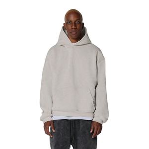 Unisex 100% algodón pulóver sudaderas con capucha logotipo personalizado peso pesado hombro caído nuevo diseño holgado de gran tamaño para hombres para el invierno - Product Image 1