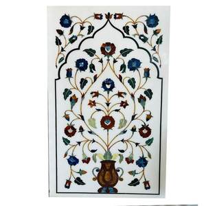 Azulejos Florales con Incrustaciones de Mármol Modernos Hechos a Mano, Impermeables, Resistentes al Fuego y al Moho, Personalizados para Interiores y Exteriores, Interiores de Lujo para el Hogar - Product Image 1