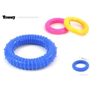 Yommy Pet Toy <b>Rubber</b> <b>Ring</b> 8cm For Dogs Exercise Play - Product Image 1