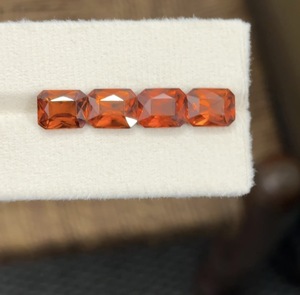 Pierre précieuse naturelle grenat Hessonite orange, forme octogonale, pierre brute, 18,54 carats, 10x8mm, pour la fabrication de bijoux fins - Product Image 4