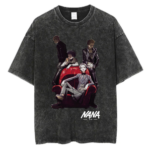 เสื้อยืดคอกลมผู้ชายไซส์ใหญ่ สีดำ ผ้าฝ้าย พิมพ์ลาย สไตล์สตรีท แขนสั้น มีลายโลโก้ด้านหน้า - Product Image 5