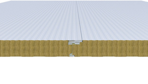 Trock Bảng điều khiển bên ngoài tường đá len lõi tiết kiệm năng lượng cách nhiệt bánh sandwich Panel cho công nghiệp kho xây dựng logictics - Product Image 6