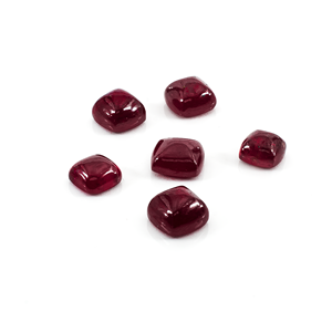Rubis naturel de Bangkok, taille calibrée en forme de sucre, 6 mm, pierre précieuse naturelle en vrac pour la fabrication de bijoux, prête à l'emploi - Product Image 3