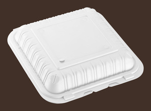 กล่องใส่อาหารแบบใช้แล้วทิ้ง Tiya สำหรับไมโครเวฟ ขนาด 9 นิ้ว 3 ช่อง ฝาพับ MFPP - Product Image 4