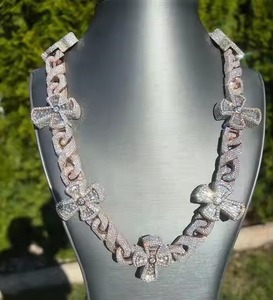 Men's & Women's 10mm Miami Cuban Link Prong Chain Vintage Style 925 Sterling <b>Silver</b> <b>Necklace</b> 10k <b>Solid</b> Gold Iced Cuban Style - Product Image 2