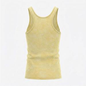 Camiseta sin mangas acanalada para hombre, estilo vintage de los 90, corte ajustado, estilo Y2K, 100% algodón, transpirable, de secado rápido y ecológica. - Product Image 5