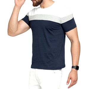 Venta al por mayor de alta calidad de los hombres blancos de la camiseta en blanco gráfico personalizado impreso 100% algodón de punto de ajuste regular de peso pesado transpirable - Product Image 1