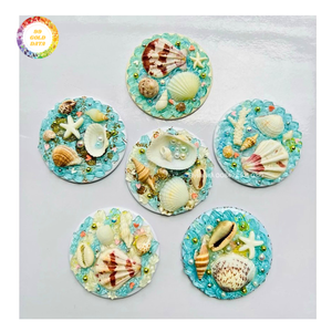 Miroir à main artisanal en coquillages irlandais, miroir de vanité en coquillages naturels, décoration de maison de plage, cadeau décoratif, décoration intérieure - Product Image 2