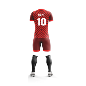 Personnalisation - Uniforme de football unisexe bleu - Qualité supérieure - Impression par sublimation - Col en V - Polyester respirant - Séchage rapide - Product Image 6