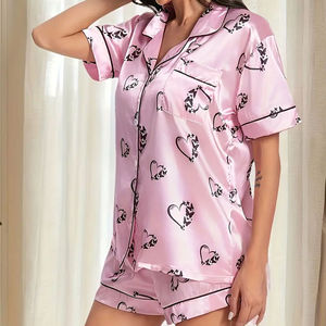 Vestido de Dormir para Mujer, Verano, Precio de Fábrica, Suave y Transpirable, Poliéster/Algodón, Manga Corta, Ropa de Dormir Cómoda - Product Image 3