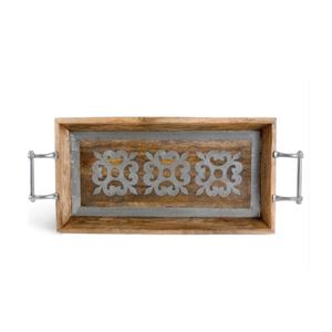 Plateau décoratif exclusif pour fruits secs et aliments, idéal pour la cuisine, le service de desserts, les fêtes et la vaisselle. - Product Image 1