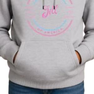 เสื้อฮู้ดลายกราฟิกสำหรับเด็กผู้หญิง สีเทา สวมใส่สบายๆ แขนยาว เหมาะสำหรับทุกวัน เสื้อผ้าสไตล์ลำลอง - Product Image 6