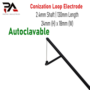 Électrode en boucle réutilisable LEEP / LLETZ 24 mm (H) x 18 mm (L) – Longueur de tige 130 mm, électrode monopolaire gynécologique électrochirurgicale de 2,4 mm - Product Image 2