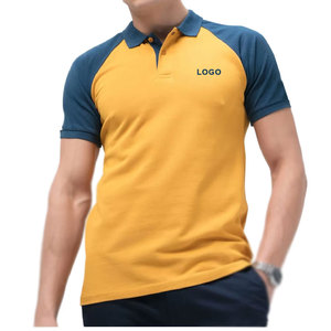 Polo à manches courtes pour homme, gris bleu, à blocs de couleur, tricoté, respirant, coupe décontractée - Product Image 1