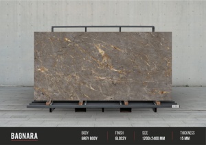 GRANDE DALLE BRILLANTE CARREAUX DE PORCELAINE TAILLE 120X240CM PGVT GVT REVÊTEMENT DE SURFACE DE SOL POLI 4x8 Pieds 1200x2400mm INDE - Product Image 5