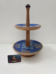 Support à gâteau en marbre de qualité supérieure, 2 étages, fait main, en pierre, pour présentation de gâteaux, desserts et cupcakes, idéal pour les mariages et les anniversaires. - Product Image 6