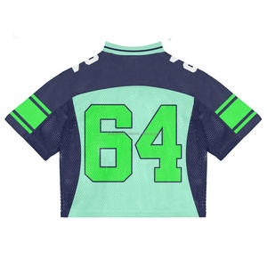 Camiseta de fútbol Boxy 220gsm 100% Camiseta de algodón con ajuste suelto y camisetas de fútbol impresas Camiseta de malla de fútbol - Product Image 6