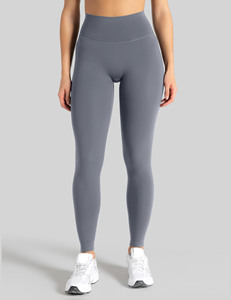 High-Waisted Ankle-Length Side-Panel Yoga Leggings Elastic Waist Yoga Leggings good sale leggings skinny fit - Product Image 3