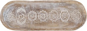 Brûleur d'encens et support en bois écologique, artisanal indien classique, avec plateau attrape-cendres à motif sculpté, pour usage domestique et pots à bougies - Product Image 3