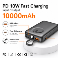 Batterie externe 10000 mAh avec logo personnalisé, pack de batterie compact 10000 mAh, vente en gros, fourniture d'usine pour les acheteurs de téléphones portables en voyage et en extérieur, nouveauté