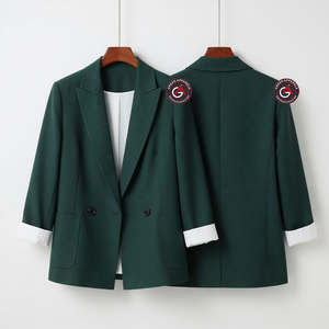 2023 vêtements de bureau décontractés pour femmes personnalisés nouvelle mode simple dames blazer prix de gros fabrication au Pakistan - Product Image 2