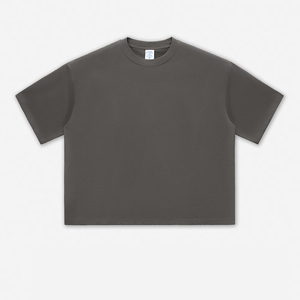 เสื้อยืดคอกลม ยูนิเซ็กซ์ ผ้าฝ้าย 100% น้ำหนัก 250 กรัม แขนสั้น สกรีนโลโก้ได้ สไตล์วินเทจ ลุคสบายๆ ทรงโอเวอร์ไซส์ สำหรับผู้ชายและผู้หญิง - Product Image 3