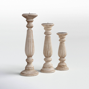 Support de bougie rond carré en bois, directement de l'usine, pour la décoration de la maison - Product Image 5