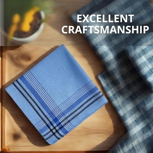 Écharpe carrée en coton à motif écossais, style décontracté, multifonctionnelle, utilisable en toutes saisons - Product Image 2