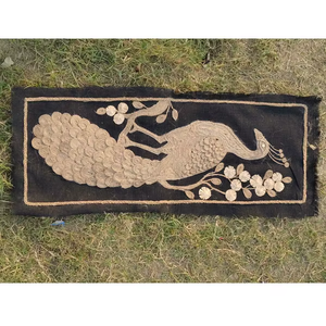 Jarrón y Macetas de Yute Enrollado Hechos a Mano, Decoración Rústica Ecológica para el Hogar, Organizador Decorativo de Fibra Natural, Artesanía de la India - Product Image 1