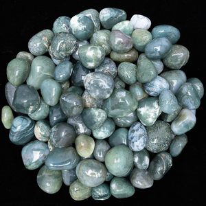 Piedras de Ágata Musgosa Natural Pulimentadas de 18-25mm para Joyería, Manualidades, Decoración del Hogar, Feng Shui y Uso Religioso, Venta al Por Mayor - Product Image 4