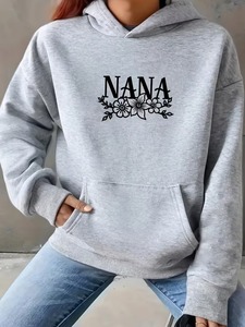 Sweat-shirt à capuche zippé pour femme, style streetwear, avec strass personnalisés, coupe oversize - Product Image 4