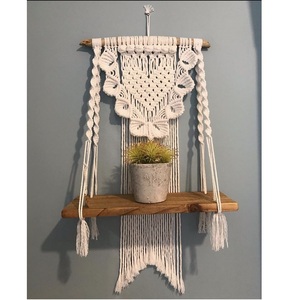 Best Quality Decorative Macrame Tapestry <b>Plant</b> <b>Hanger</b> Bohemian Woven <b>Plant</b> Pot Holder for Indoor Home Office Balcony and Garden - Product Image 1