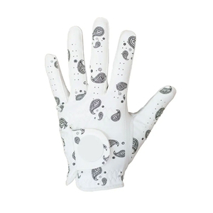 Gant de golf premium pour homme avec technologie de ajustement naturel brevetée, en cuir Cabretta véritable durable, blanc, grande taille, sport - Product Image 3