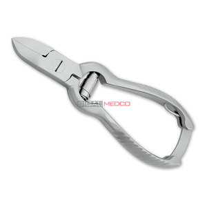 Cortauñas de punta curva ultra afilada con resorte de 14 cm para uñas gruesas e incarnadas, para manicura y pedicura, para hombres y mujeres - Product Image 1