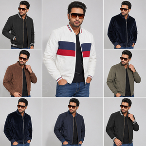 <b>Volume</b> Cargo Meow Fashion Bomber Jackets Unisex 100% Polyester Material Windproof Flight Jacket Bangladesh Leftovers Bulk Sale - Product Image 4