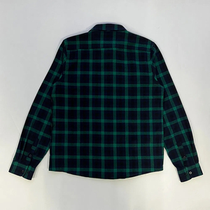 Camisas de Franela a Cuadros Verdes y Negras de Manga Larga, Ropa Casual de Moda Urbana, Venta Directa de Fábrica - Product Image 2