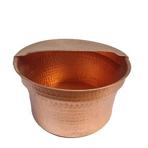 Bañera Portátil de Cobre para Pedicura, Spa, Masaje y Cuidado de Pies, Tazón para Remojar, Lavabo, Caldero - Product Image 3