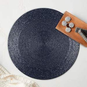 Mantel de Mesa de Boda de Diseño Personalizado, Lujoso, Nórdico, de Lino y PVC, Tejido, Bordado con Cuentas, Hecho a Mano, Ecológico, Reutilizable, de Grado Alimenticio - Product Image 2