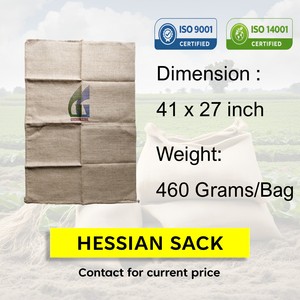 41x27 inch 460g 60kg coffee bags <b>hessian</b> jute food grade burlap gunny <b>sacks</b> packaging wholesale goodman global bangladesh - Product Image 2