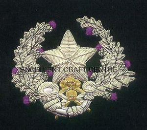 Écusson brodé personnalisé avec motif Aigle Couronné, à coudre en dentelle, badge en tissu avec épingle de sûreté pour vêtement, style circulaire - Product Image 6