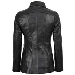 Chaqueta de cuero transpirable de alta calidad para mujer, estilo moderno, nuevo modelo, informal, con cierre de cremallera. - Product Image 2