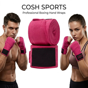 Custom Boxing Hand Wraps Cotton Wrist Support Bandages for MMA, Muay Thai, Kickboxing & <b>Training</b> - Product Image 1